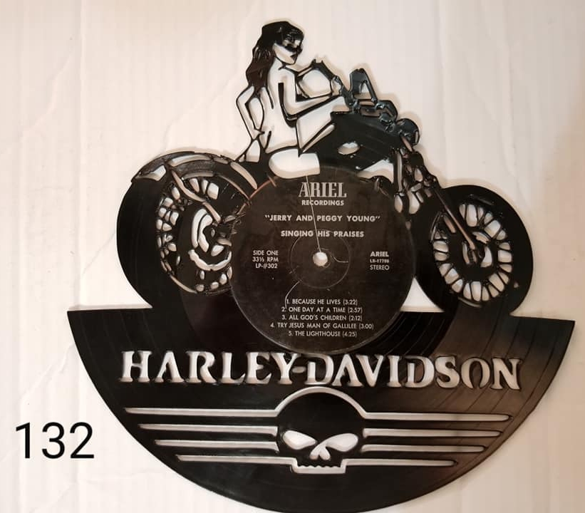 0132 R - Harley with Girl